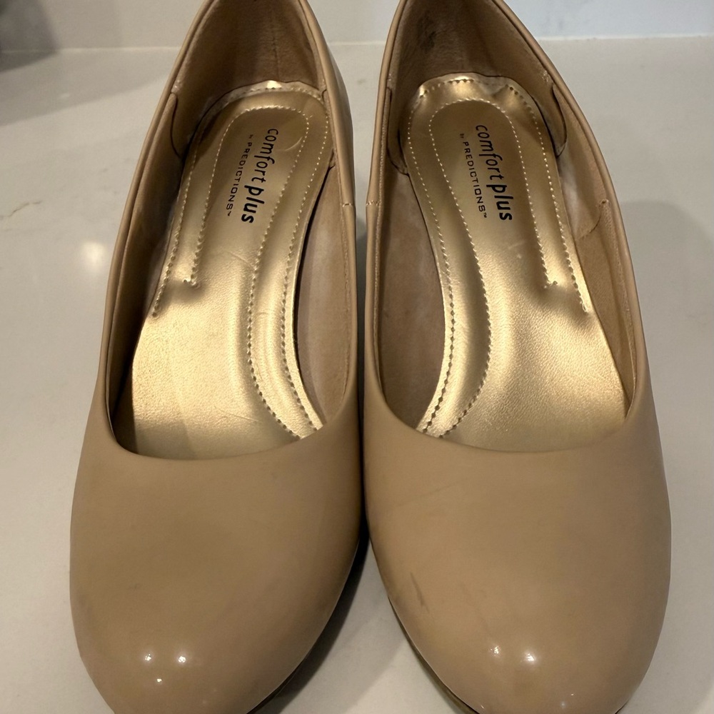 Comfort Plus by Predictions Women's Beige Heels